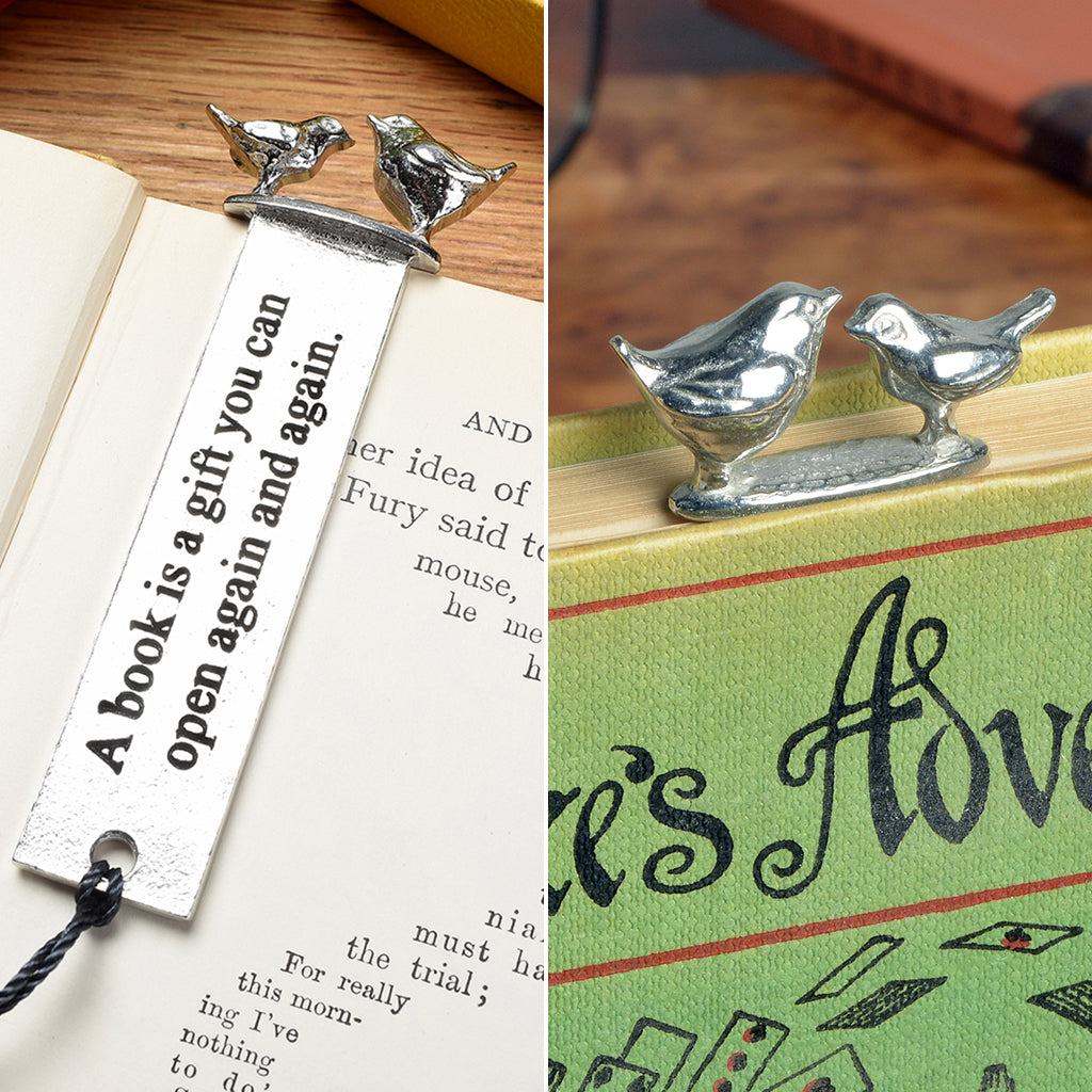 Bird Wren Robin Pewter Bookmark Gift | Gifts For Bird Lovers
