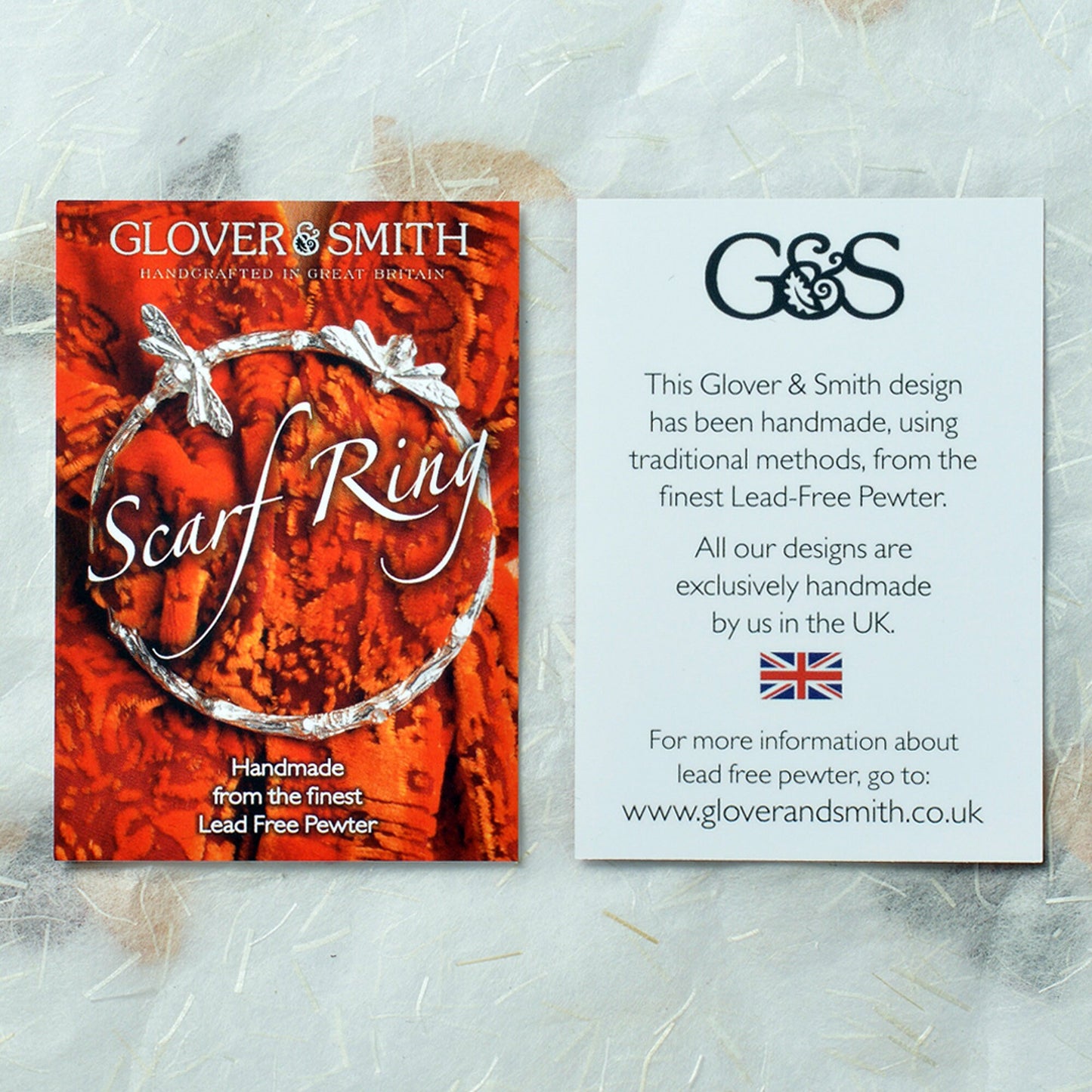 Rose Scarf Ring - English Pewter Rings For Scarves