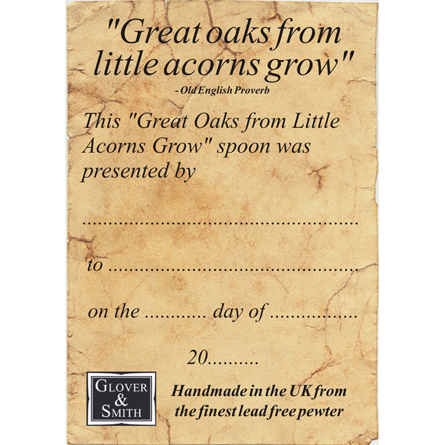 Oak Leaf Personalised Christening Spoon Gifts For Boys And Girls