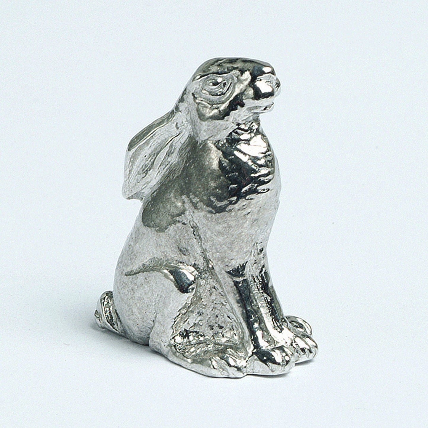 A moon gazing hare little sculpture. Solid pewter Lucky Hare. Hare gifts, gifts for hare lovers, moongazing hare gifts. Pop him or her in your pocket when you need a bit of good luck or give it to somebody who needs a bit of good fortune