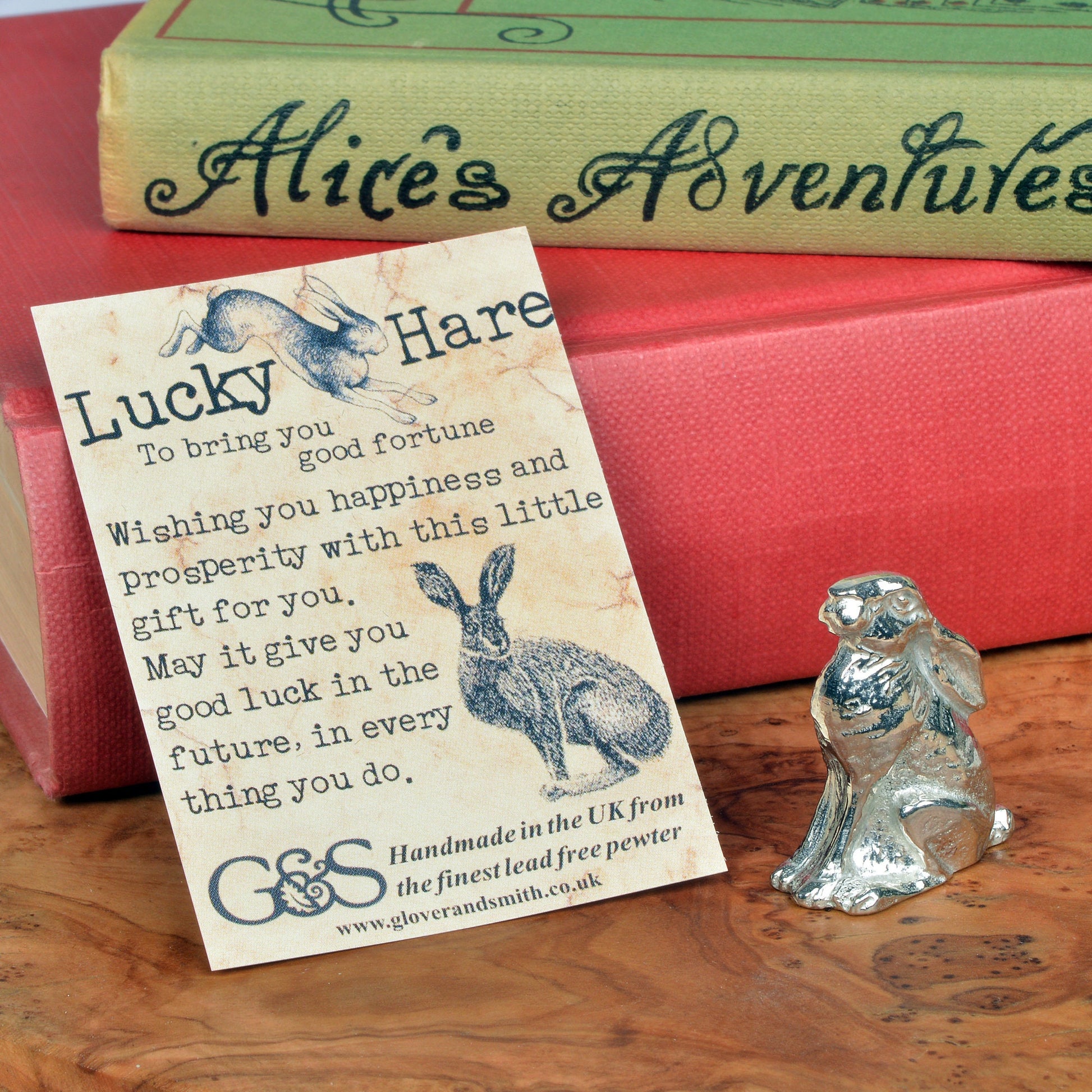 A moon gazing hare little sculpture. Solid pewter Lucky Hare. Hare gifts, gifts for hare lovers, moongazing hare gifts. Pop him or her in your pocket when you need a bit of good luck or give it to somebody who needs a bit of good fortune