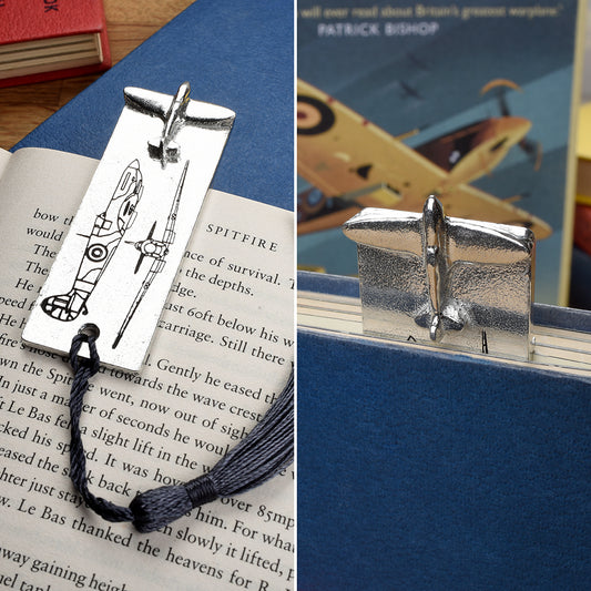 Spitfire Pewter Bookmark | Gifts For Aviation Lovers | Spitfire Gifts