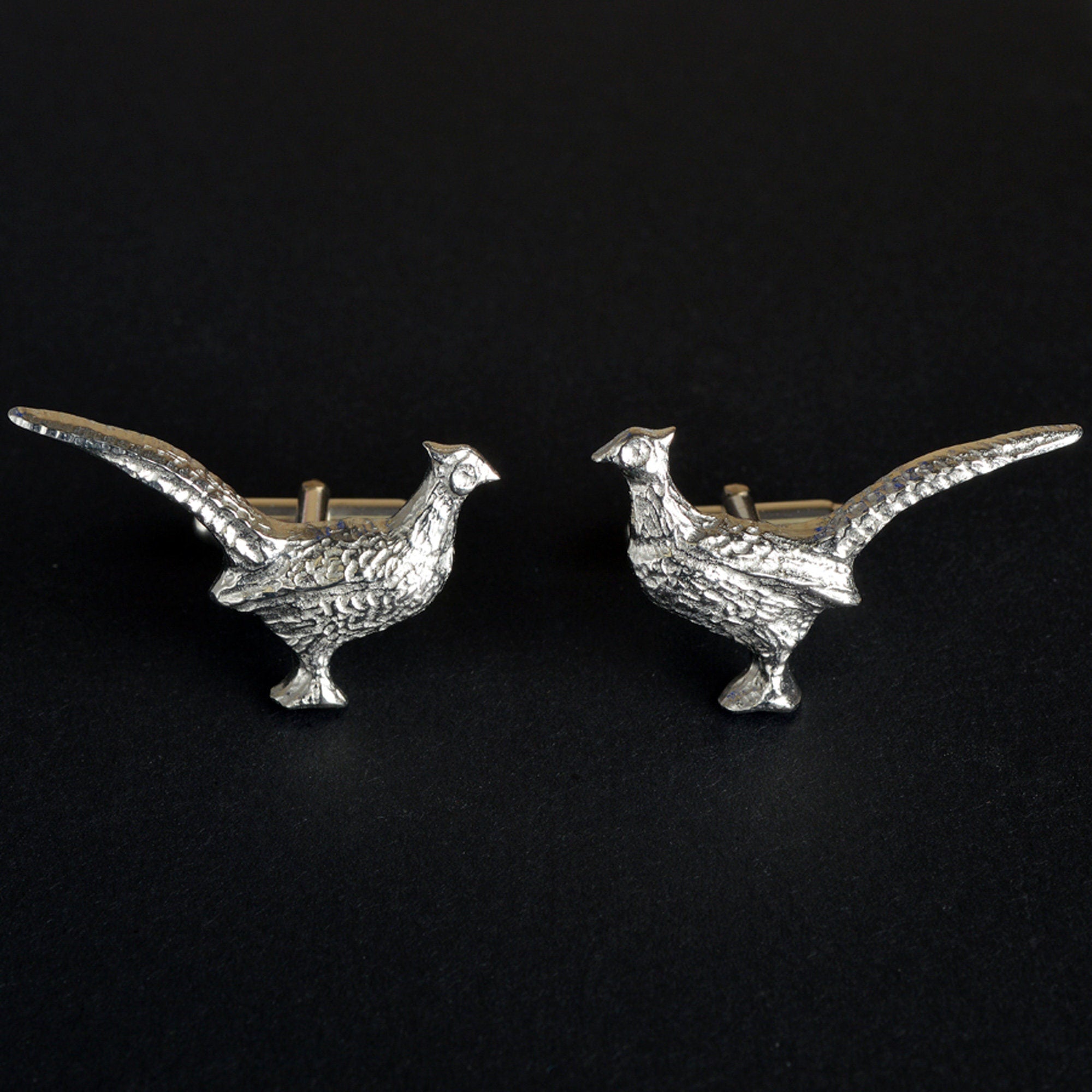 Personalised Spitfire Aeroplane 2024 Cufflinks, Pewter Gifts For Men. handmade in the UK by Glover and Smith