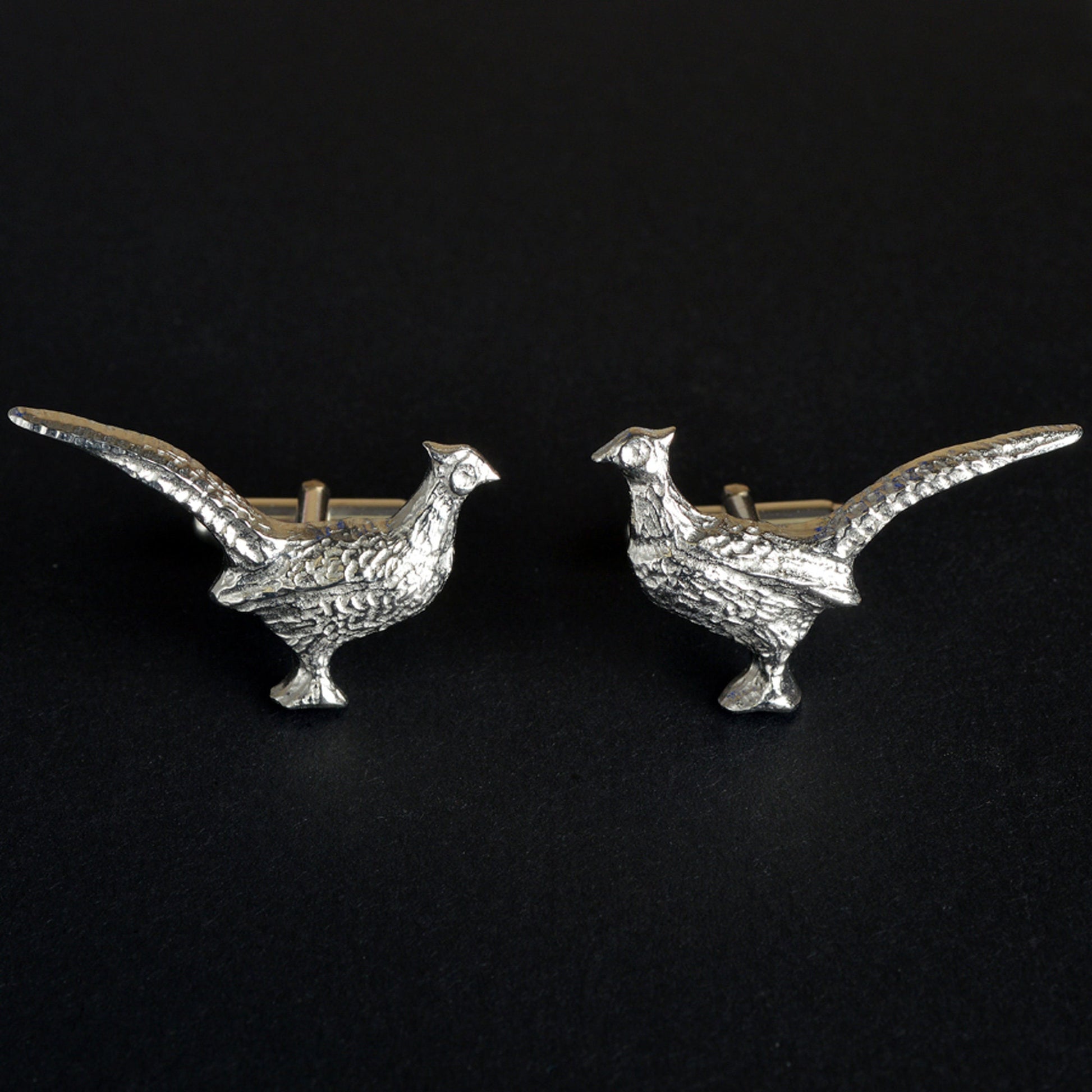 Pheasant cufflinks, pheasant gifts for men, pewter gifts for nature lovers. The perfect 10th ten year wedding anniversary gift, tin anniversary gifts (Our pewter is 95% tin) and a great gift for Father's day.