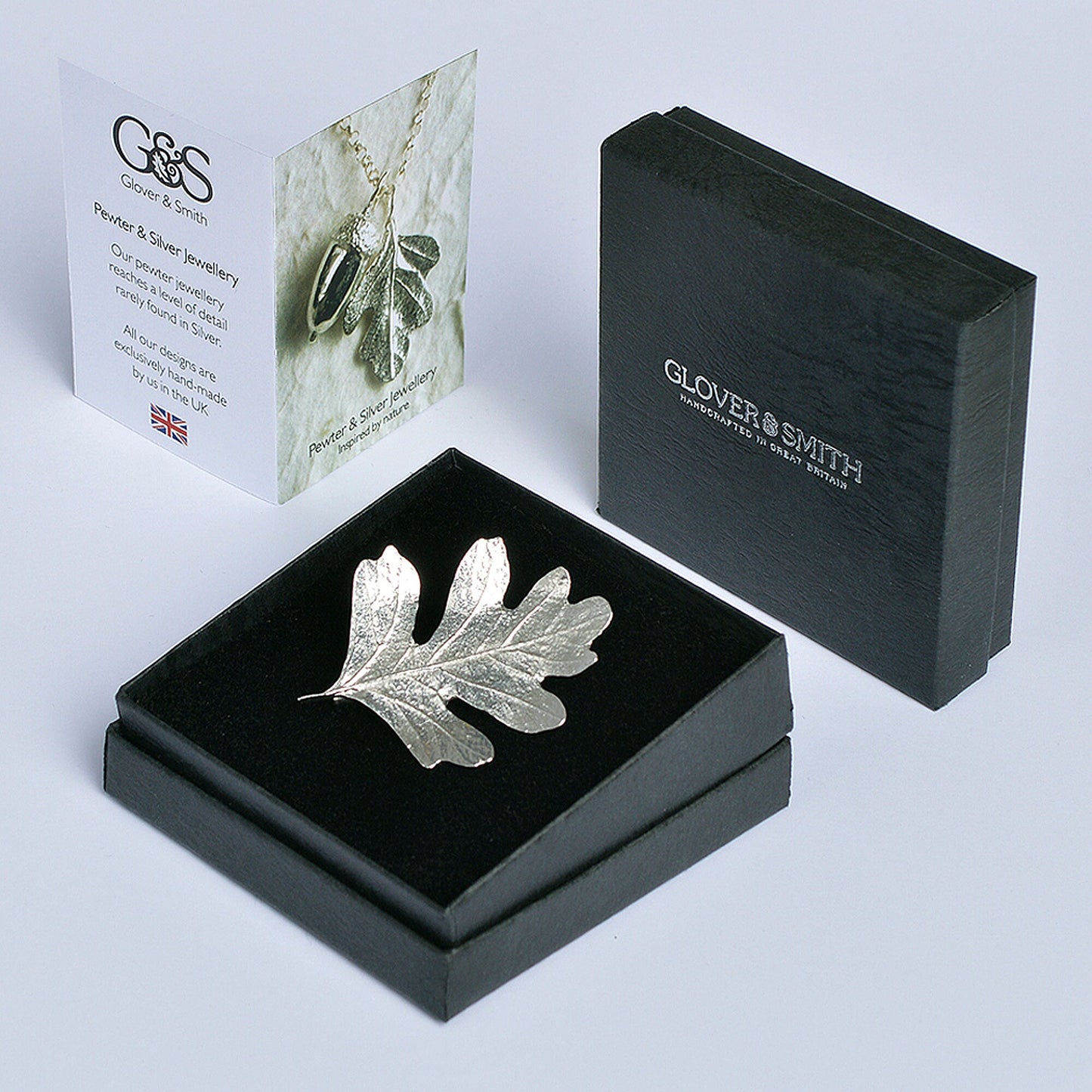 Hawthorn leaf pewter brooch, leaf jewellery gifts for her. Each hawthorn leaf brooch is 5.2cm (2.0 inches) tall and is attached with a metal clasp pin. Our hawthorn brooches make great gifts for nature lovers. UK handmade