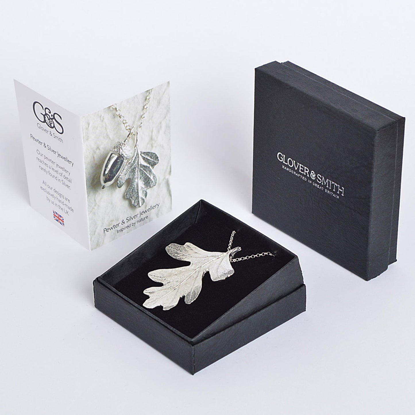 A detailed pewter hawthorn leaf necklace on an 18" Sterling silver chain. Gifts for nature lovers, hawthorn leaf jewellery. Great jewellery gifts for her. The perfect 10th tin 10 year wedding anniversary gift (Our pewter is 95% tin). Made in Britain with love.