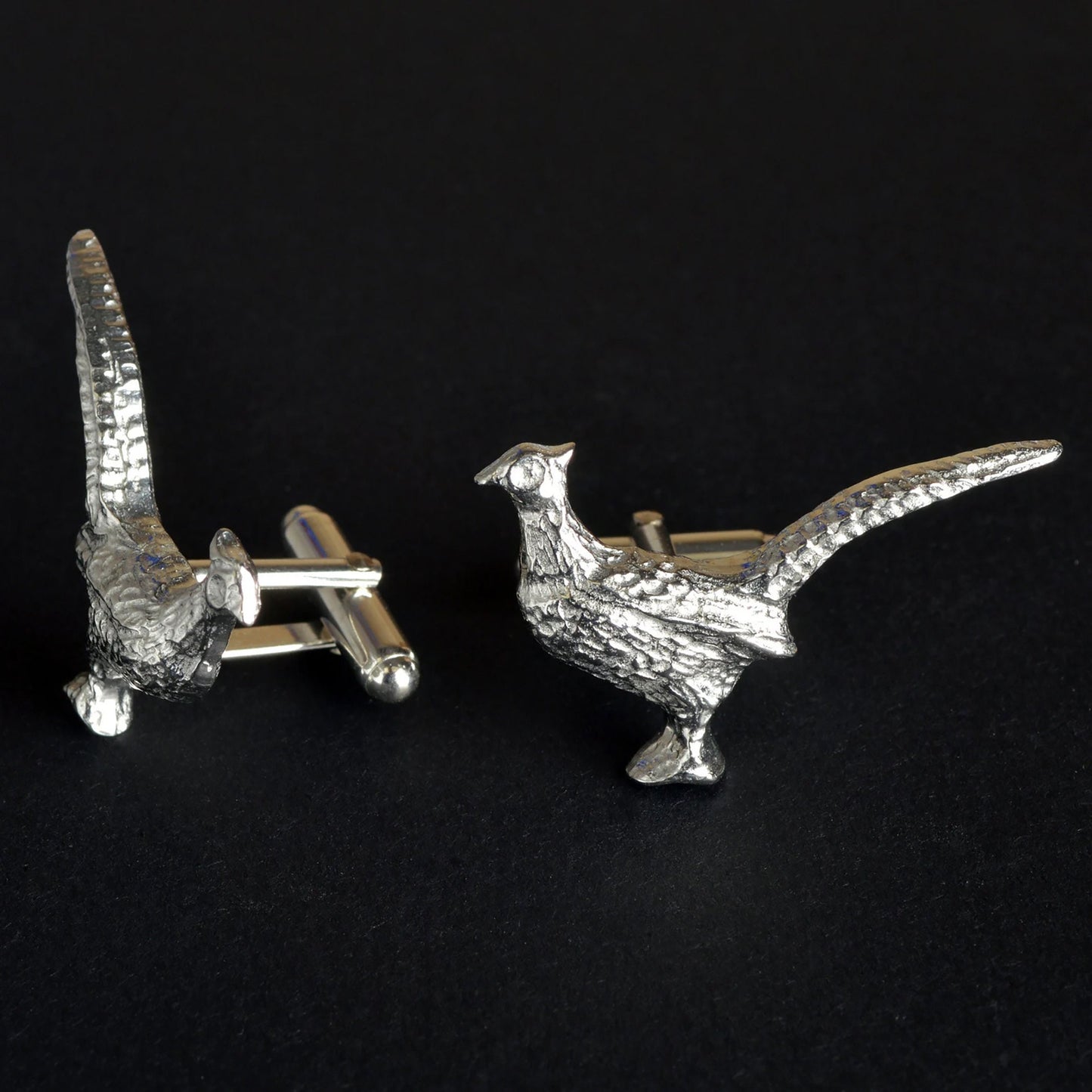 Pheasant cufflinks, pheasant gifts for men, pewter gifts for nature lovers. The perfect 10th ten year wedding anniversary gift, tin anniversary gifts (Our pewter is 95% tin) and a great gift for Father's day.