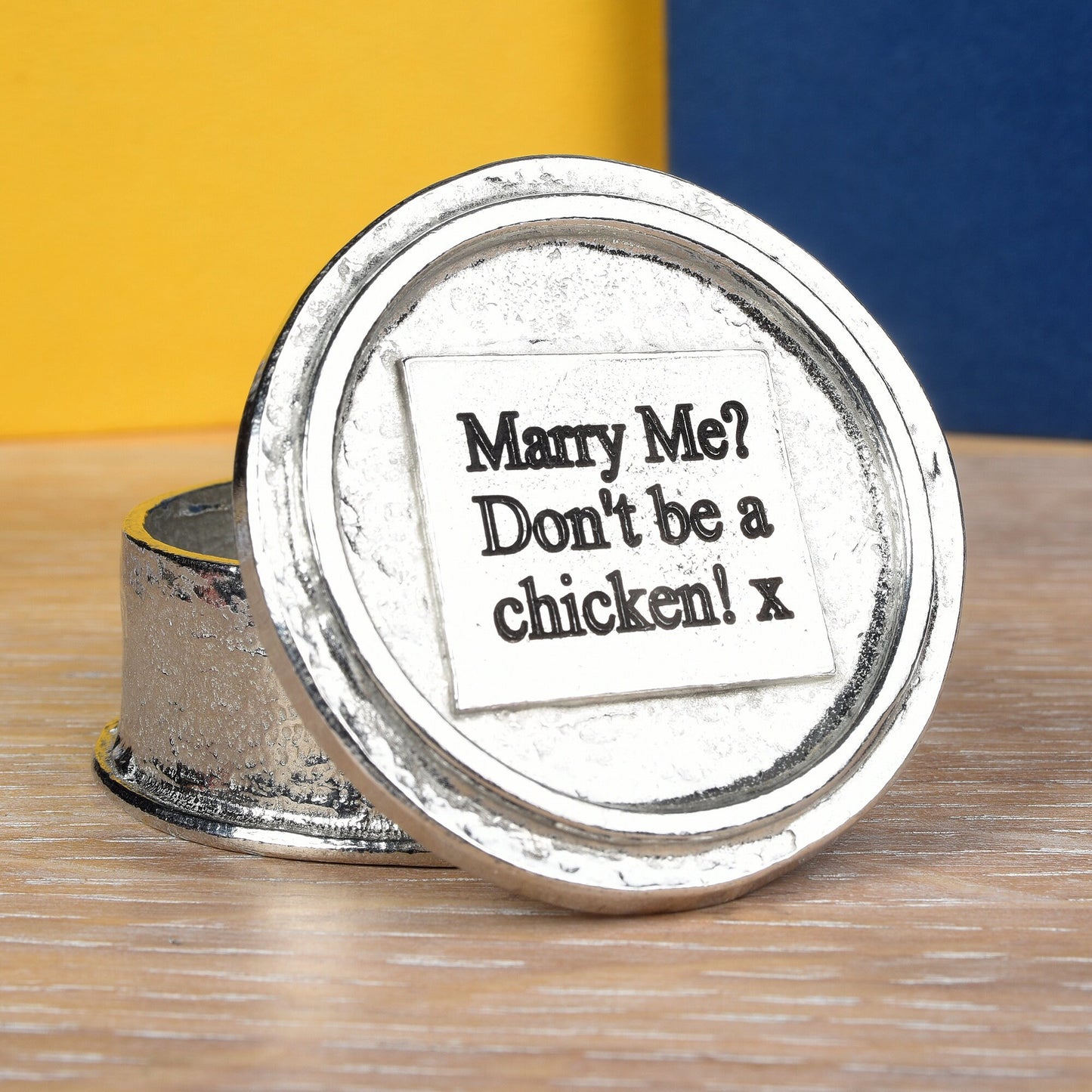 Chicken Personalised Pewter Trinket Box Gifts  We Engrave Your Message